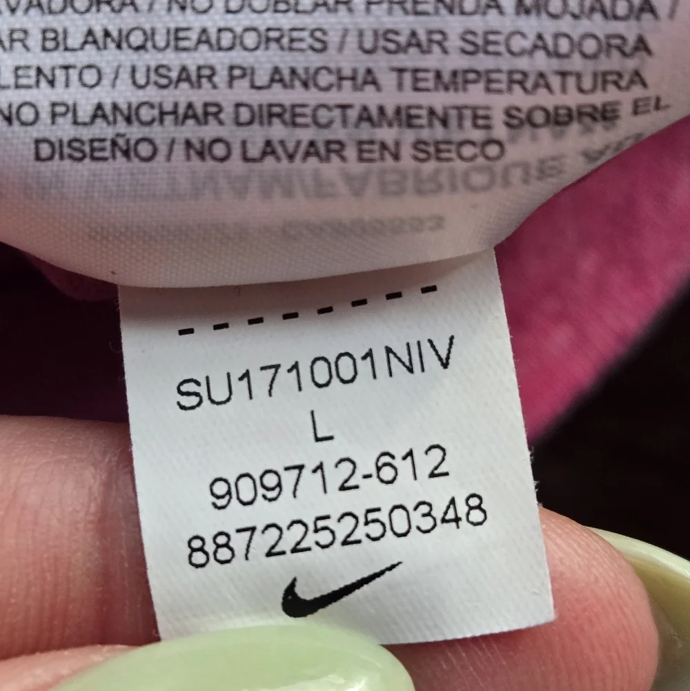Nike Sportswear Gym Vintage Full-Zip Hoodie Pink Large - Picture 7 of 7
